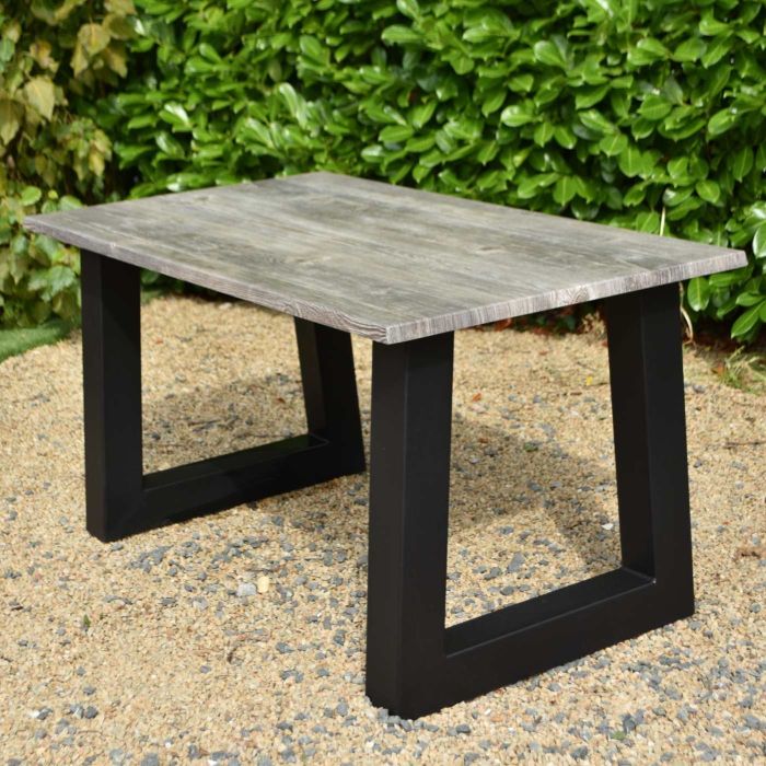 Old Pine 80cm x 140cm Werzalit Table with Trapez Legs main product photo