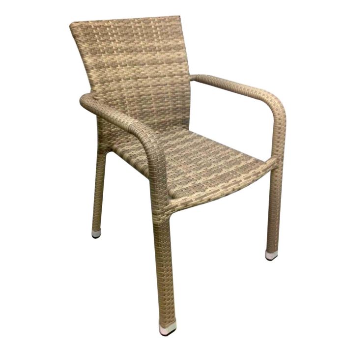Oliveira Brown Rattan Commercial Chair main product photo