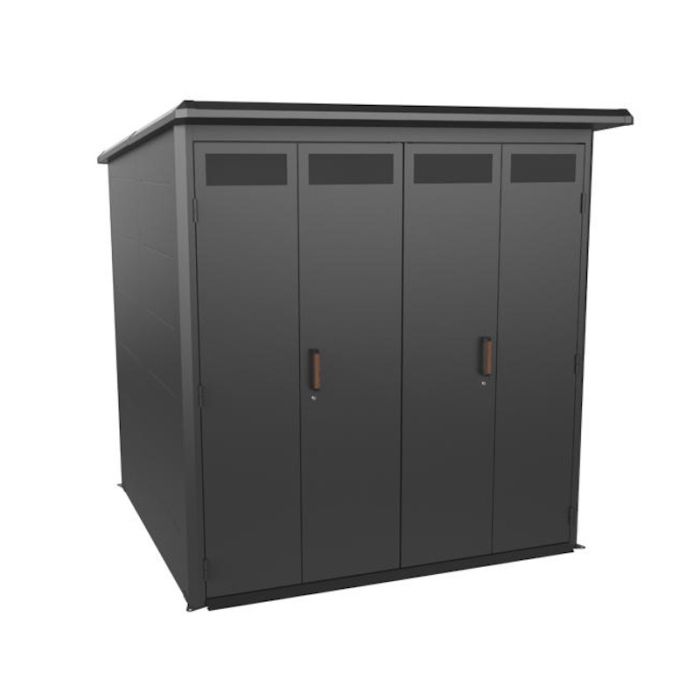 Diamond Pent Roof Shed - Black main product photo