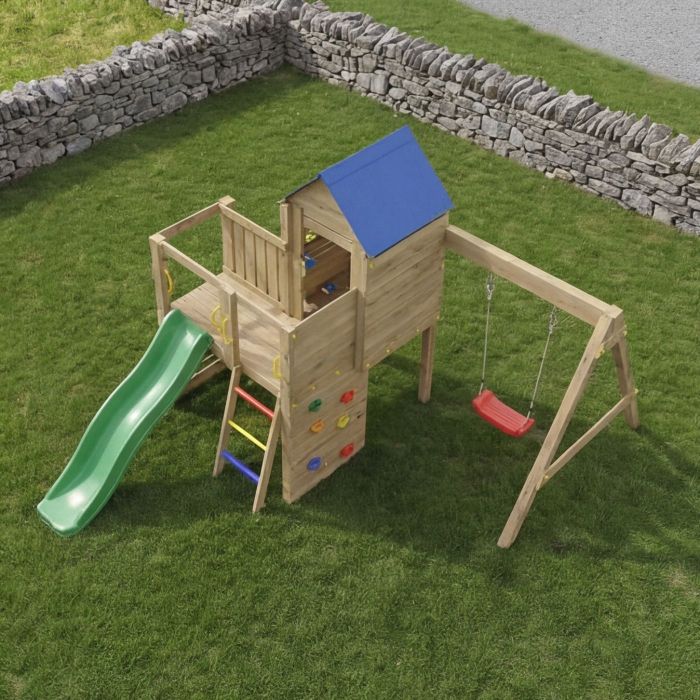 Little Glen Bibalu Treehouse with Swing and Green Slide main product photo