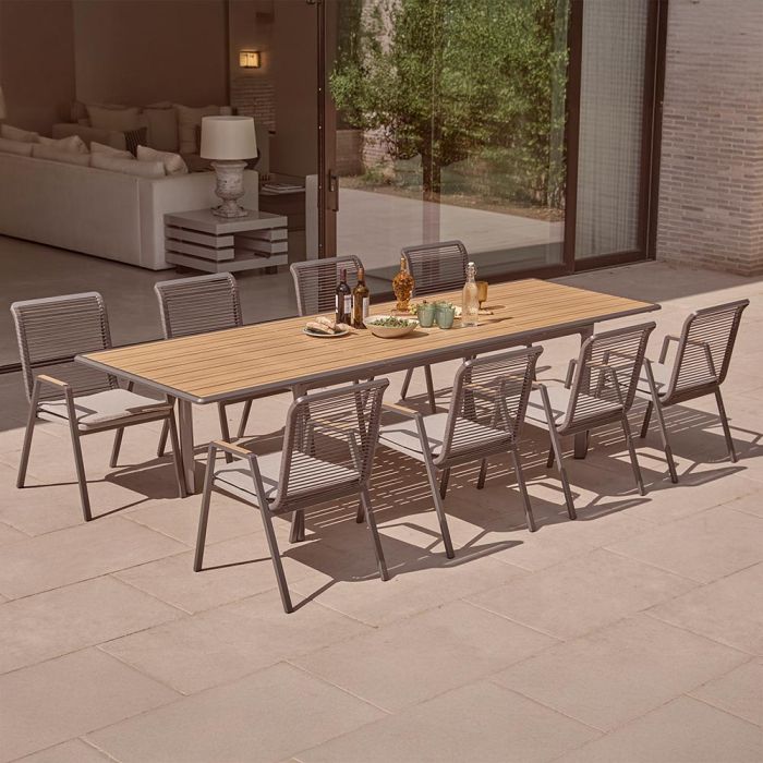 Sanctuary Oak 8 Seat Extending Dining Set main product photo