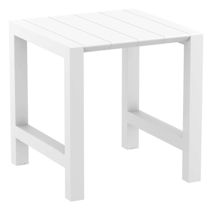 Vegas Bar Extendable Table (100cm x 100/140cm) - White main product photo
