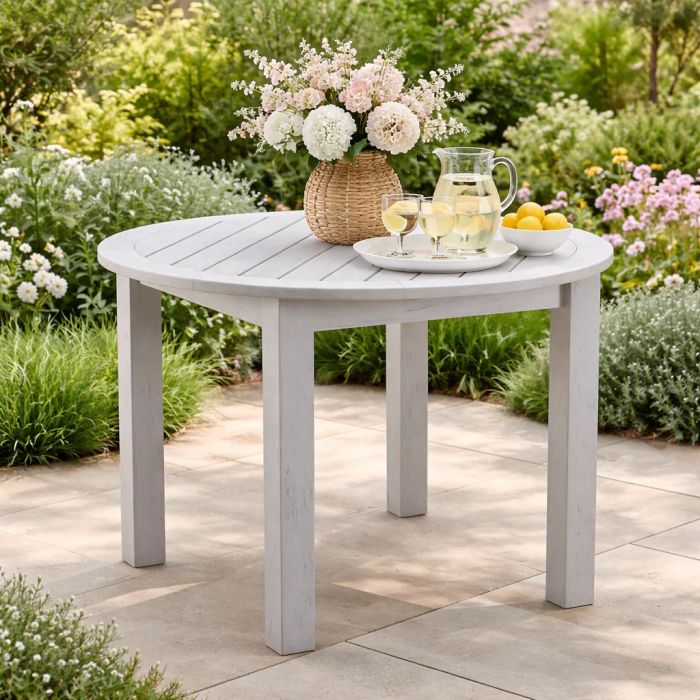 Winawood 110cm Round Dining Table - Stone Grey main product photo