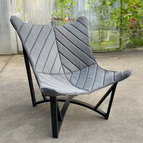 Reno Outdoor Fabric Lounge Chair - Grey