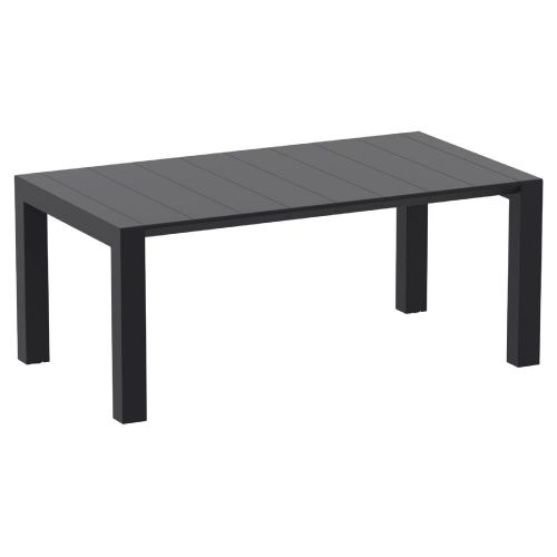 Vegas Rectangular Extendable Table (100cm x 180/220cm) - Black