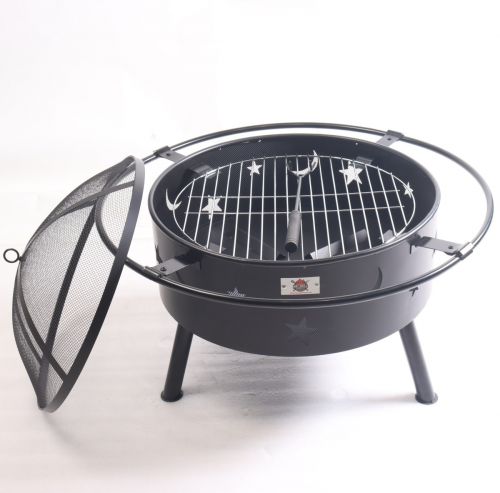 New Orleans Creole Fire Pit and Charcoal BBQ