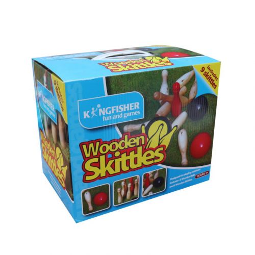 Wooden Skittles Set - Garden Games