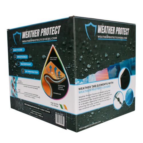 Weather Protect Rectangular Patio Set Cover (4 Seat) - (215cm x 173cm x 90cm)