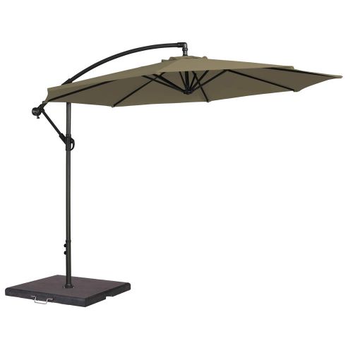 Alexander Rose 3m Round Cantilever Parasol and 50kg Base - Taupe