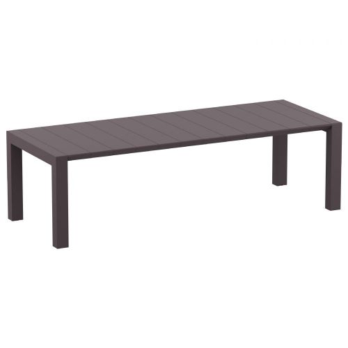 Vegas XL Extendable Table (260 x 300cm) - Brown