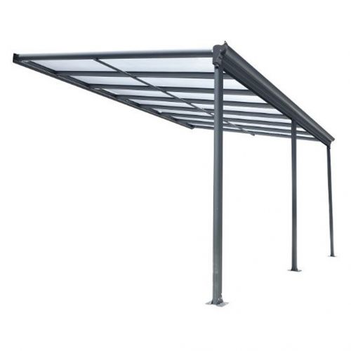 Large Aluminium Veranda Polycarbonate Fixed-Roof - Eros (4m x 3m)