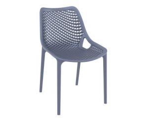 Air Commercial Stacking Chair - Dark Grey