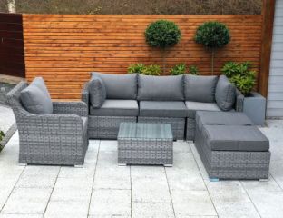 Sorocaba Corner Sofa Set - Grey