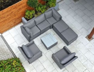 Teresina Corner Sofa Set - Grey