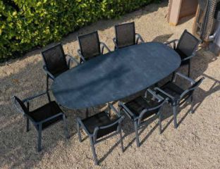 Galaxy 8 Seat Oval Set With Pacific Chairs