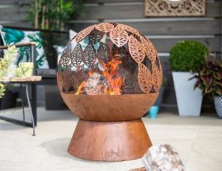 Leaves Globe Fire Globe