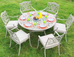 Sapphire Hampshire 6 Seater Round Set in Sahara