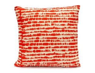 Nordic Tie Scatter Cushion - Poppy Red