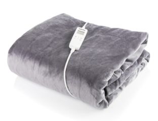 Minky Electric Blanket - Medium - Grey