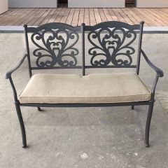 Sapphire Cast Aluminium Bench in Grey 