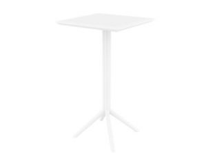 Sky 60 x 60 Folding Bar Table in White