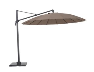 3.0m Round Aluminium Cantilever Parasol in Taupe with 90kg Base