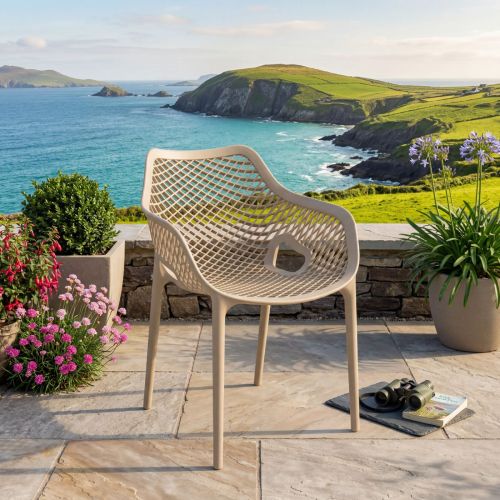 Air Chair XL Commercial Outdoor Furniture - Taupe