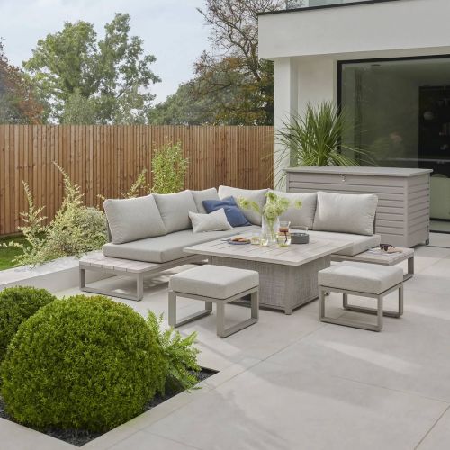 Kettler Marina Corner Lounge Set with High Low Table