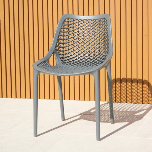 Air Commercial Outdoor Furniture Chair - Dark Grey