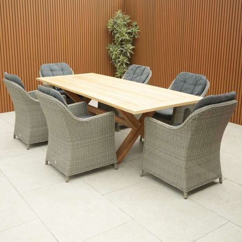 Hartman Regis Teak Dining Table with 6 Adelaide Chairs