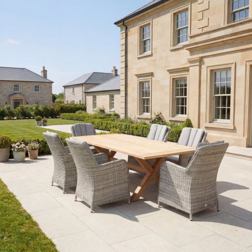 Hartman Regis Teak Dining Table with 6 Hamilton Chairs