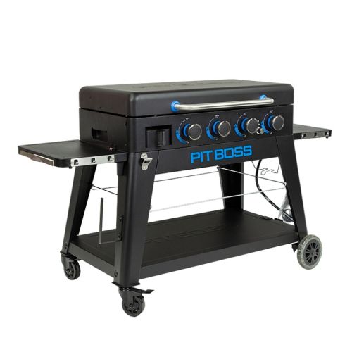 Pit Boss Ultimate Plancha 4 Burner with Cart, Manifold Kit, Hose & Regulator