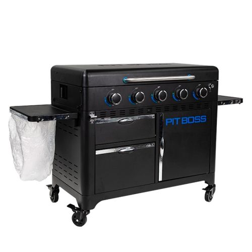 Pit Boss Ultimate Plancha 5-Burner with Cart and Manifold Kit