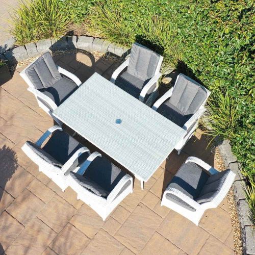 Treviso 6 Seat Rectangular Rattan Garden Furniture Set