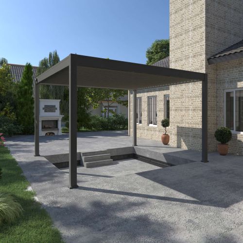 Ombrea Bio-Climatic 4m x 4m Freestanding Pergola - Anthracite