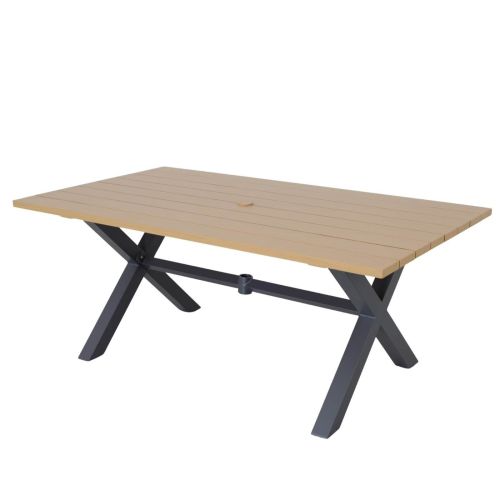 Palm 180cm Rectangular Teak Efffect Dining Table