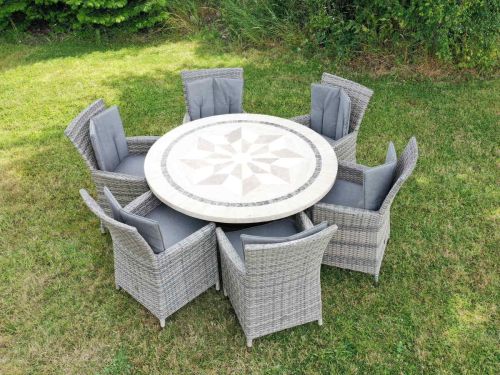 Dalkey 135cm Table with 6 Adare Chairs