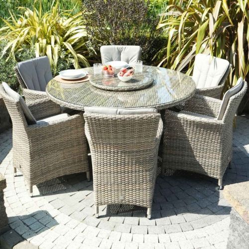 Adare 6 Seat Round Set with Lazy Suzan