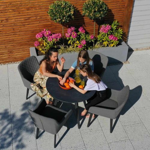 Galaxy 4 Seat Round Set - Light Grey 