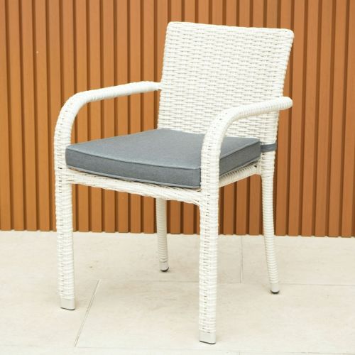 Roma Stacking Chair with Seat Cushion