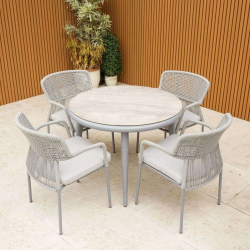 Kells 4 Seater Round Table Set