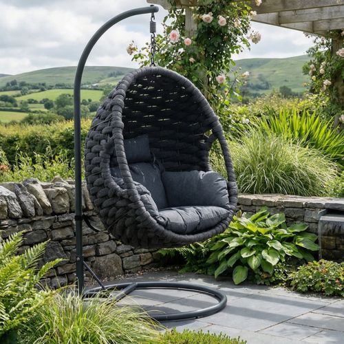 Aranweave Single Hanging Chair in Grey