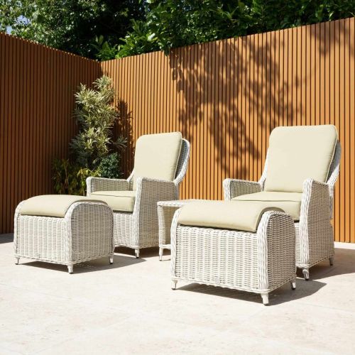 Connemara Reclining Rattan Bistro Set