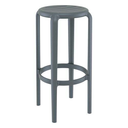 Tom Bar Stool 75cm - Grey