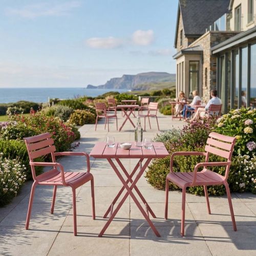 Helena Paris Folding Bistro Set - Marsala