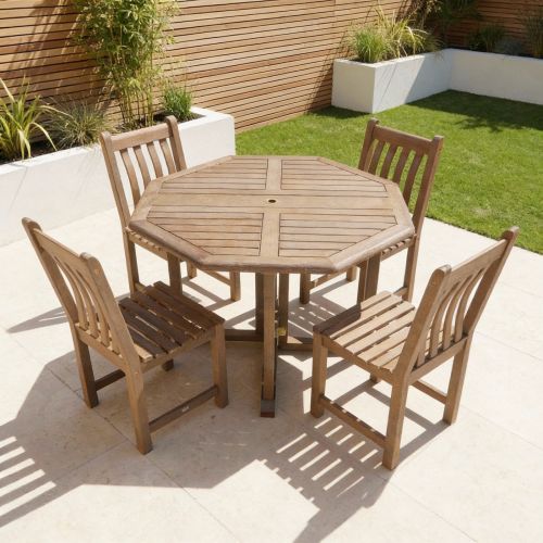 Alexander Rose Sherwood Gateleg Table with 4 Side Chairs