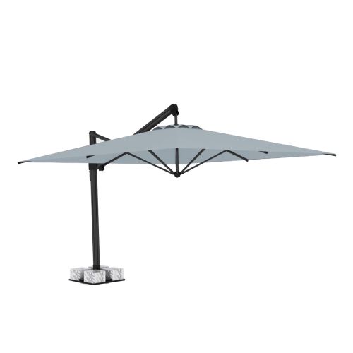 3m x 3m Banana Plus Parasol - Grey Olefin Fabric