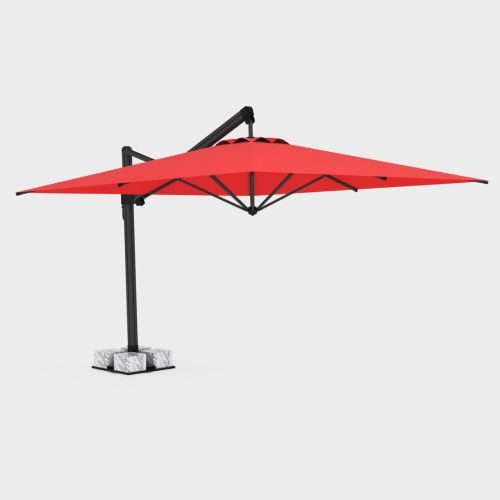 3m x 3m Banana Plus Parasol - Red Olefin Fabric