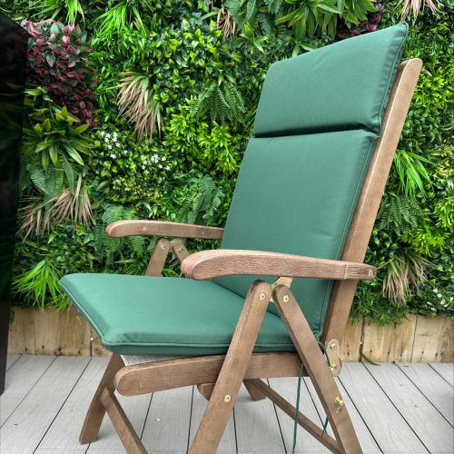 Alexander Rose Olefin Recliner Cushion Green - Cushion Only 