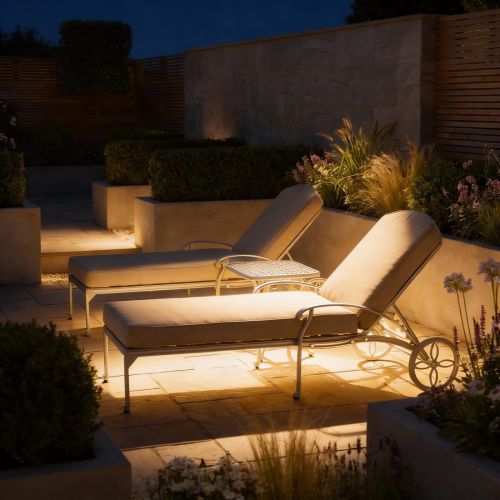 Capri Sunlounger Set with Side Table - Maize